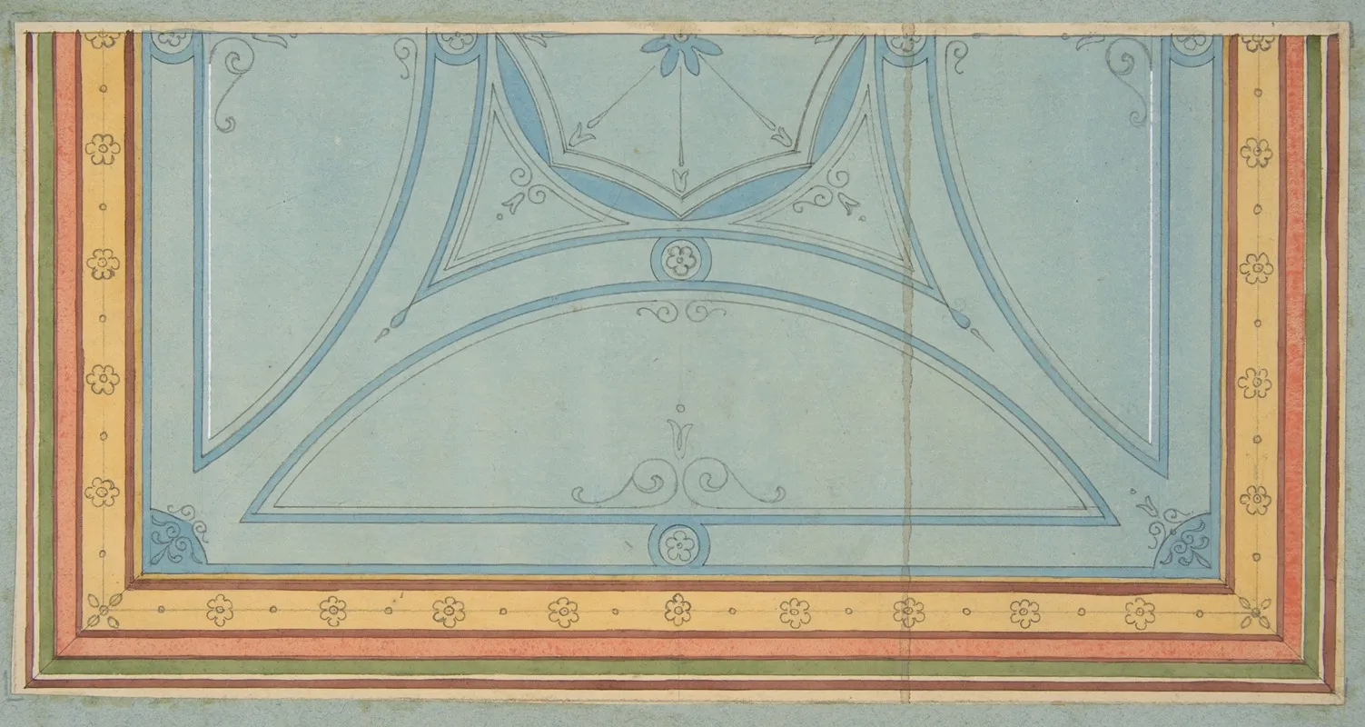 Design For The Painted Decoration Of A Ceiling 6
