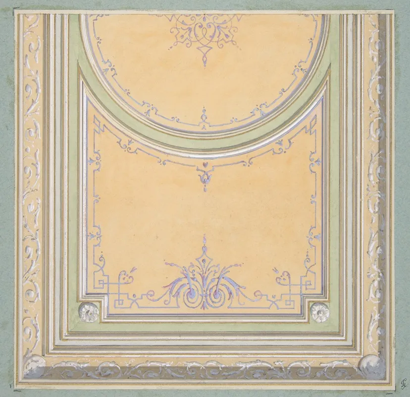 Design For The Painted Decoration Of A Ceiling 7