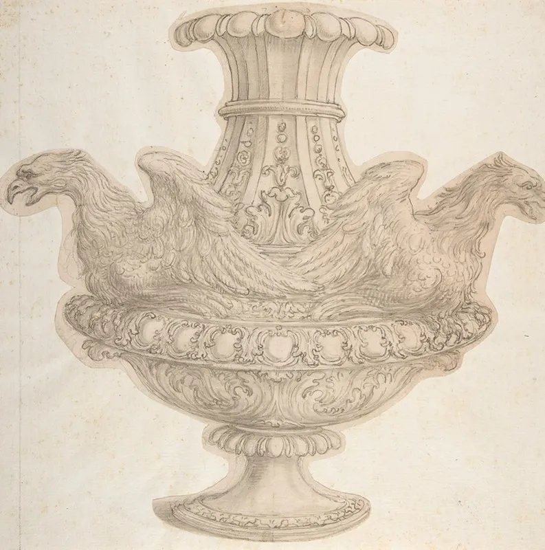 Design For Vase With Eagles