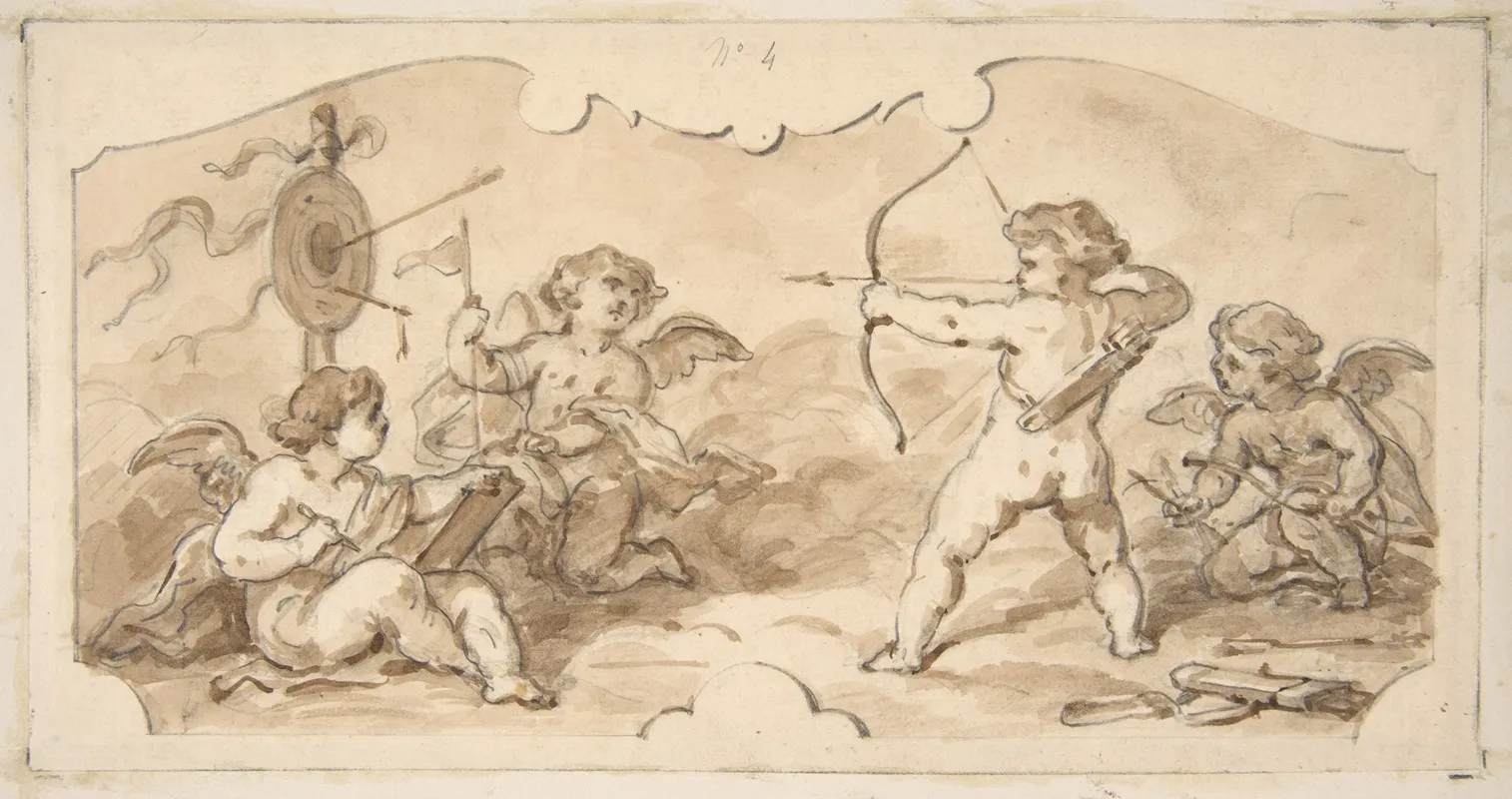Design Of Putti At Play