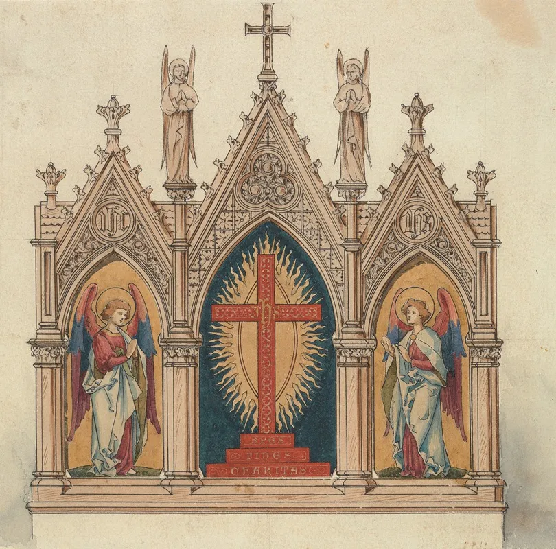 Designs Executed For Jones And Willis Metal And Wood Workers And Church Furniture Manufacturers Of Birmingham And London 8 by George Edmund Street - Canvas Print