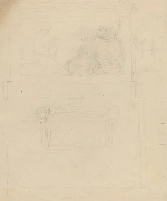 Designs For A Monument To Sir William Jones Recto And Verso