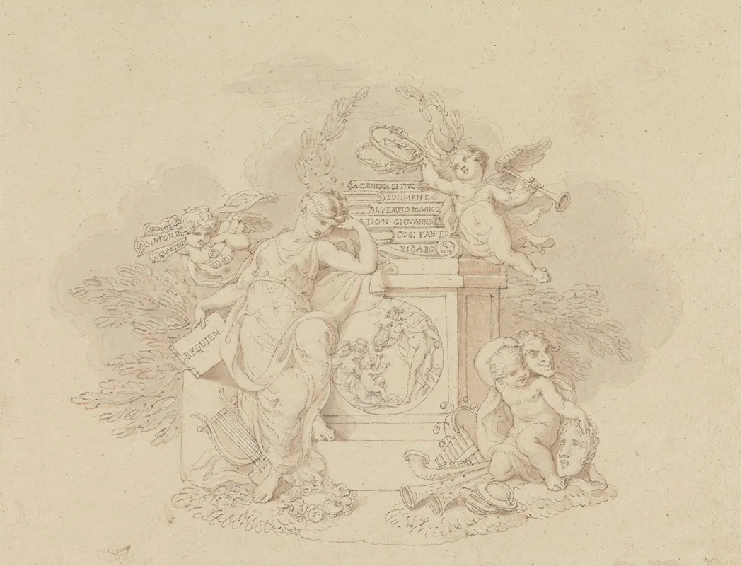 Designs For Illustrations To Mozarts Operas