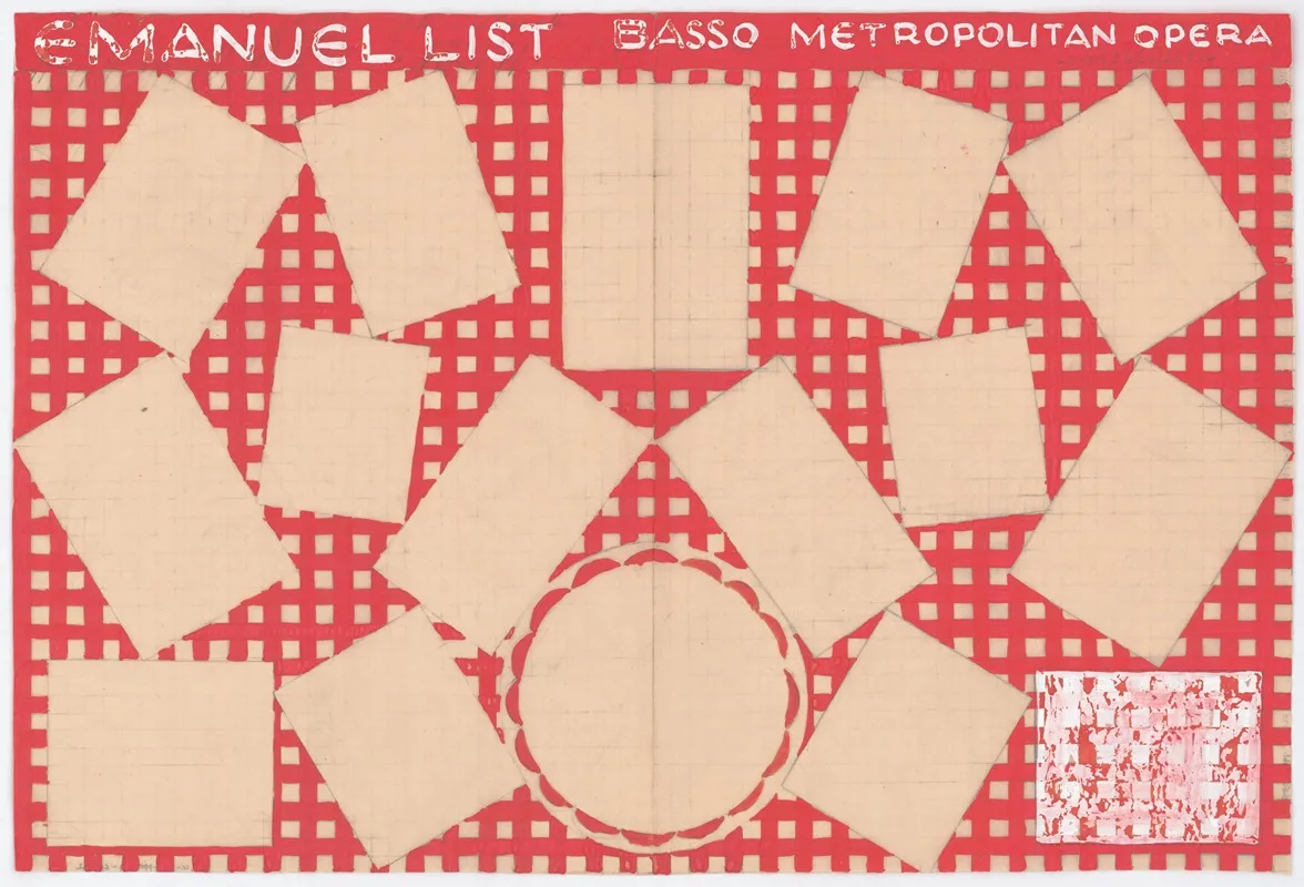 Designs For Promotional Material For Opera Singer Emanuel List Drawing For Brochure Page 2