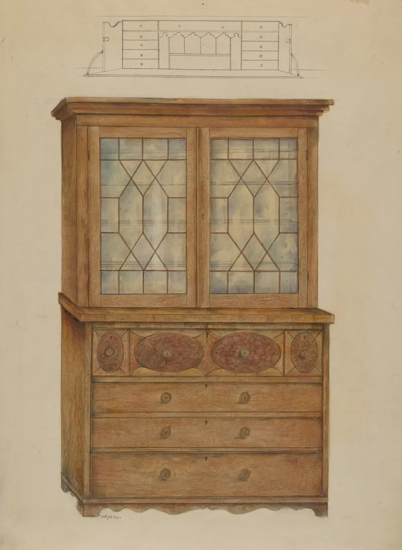 Desk 40 by Henry Meyers - Canvas Print