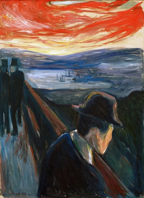 Despair 3 by Edvard Munch - Canvas Print