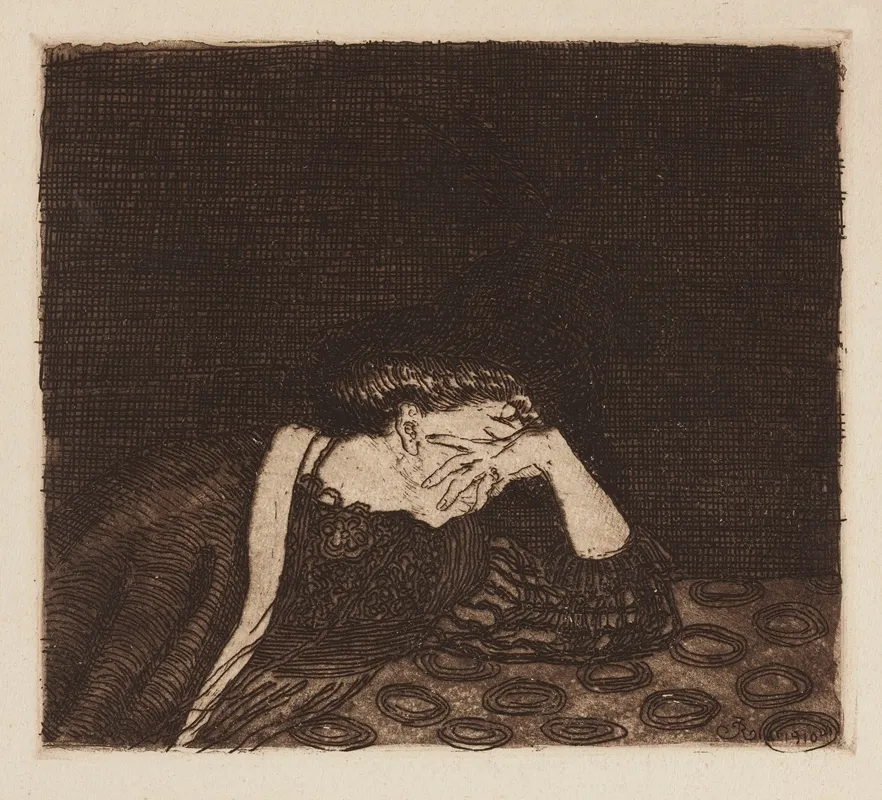 Desperate Woman by Jan Rembowski - Canvas Print