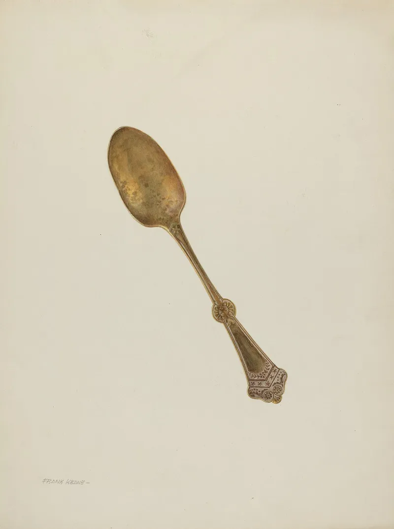 Dessert Spoon by Frank M. Keane - Canvas Print