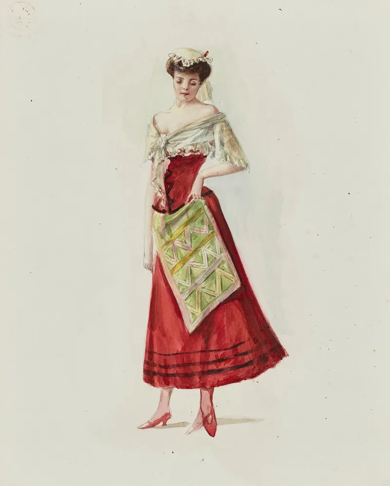 Dessin De Costume by Cécile Kahn - Canvas Print