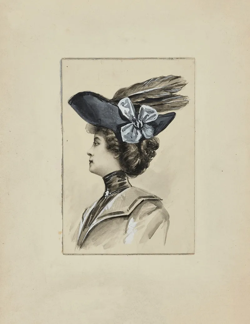 Dessin De Mode 35 by Cécile Kahn - Canvas Print