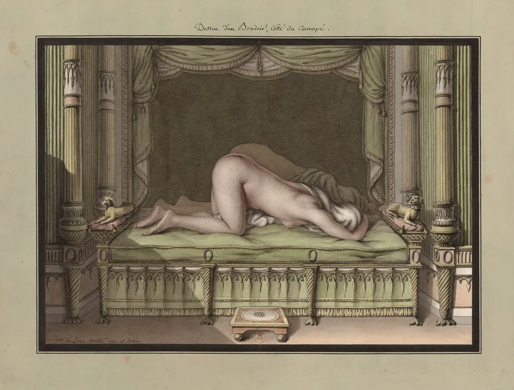Dessin Dun Boudoir Cote Du Canape