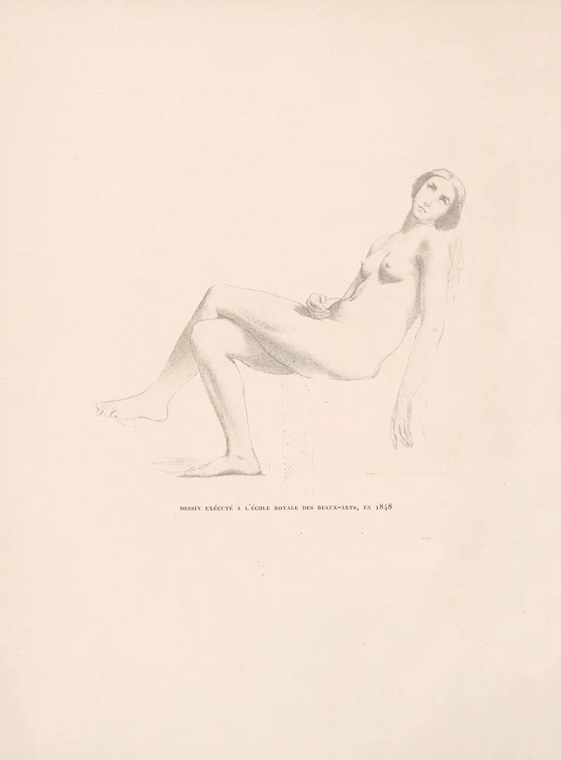 Dessin Execute A Lecole Royale Des Beaux Arts En 1848 2