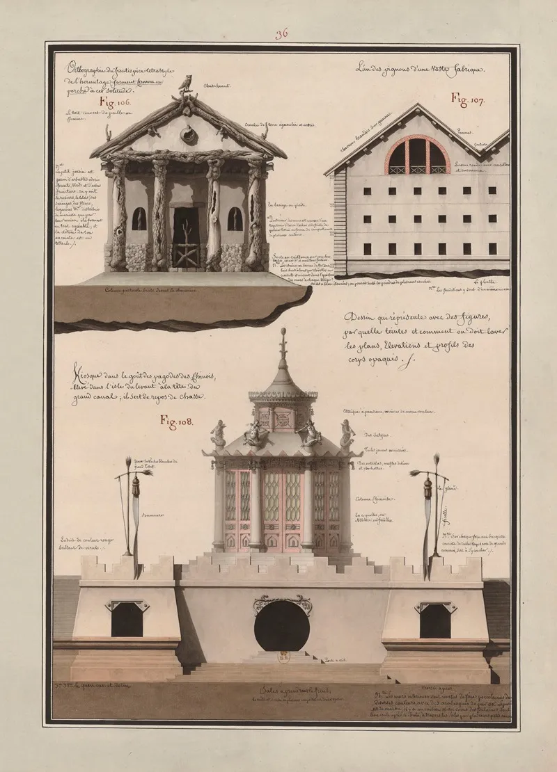 Dessin Qui Represente Avec Des Figures Par Quelles Teintes Et Comment On Doit Laver Les Plans Elevations Et Profils Des Corps Opaques 11