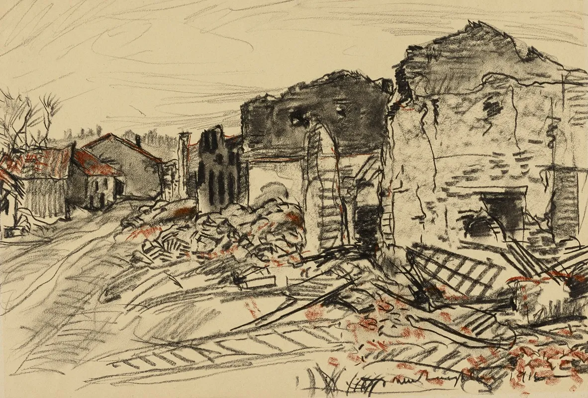 Destroyed Village War Front