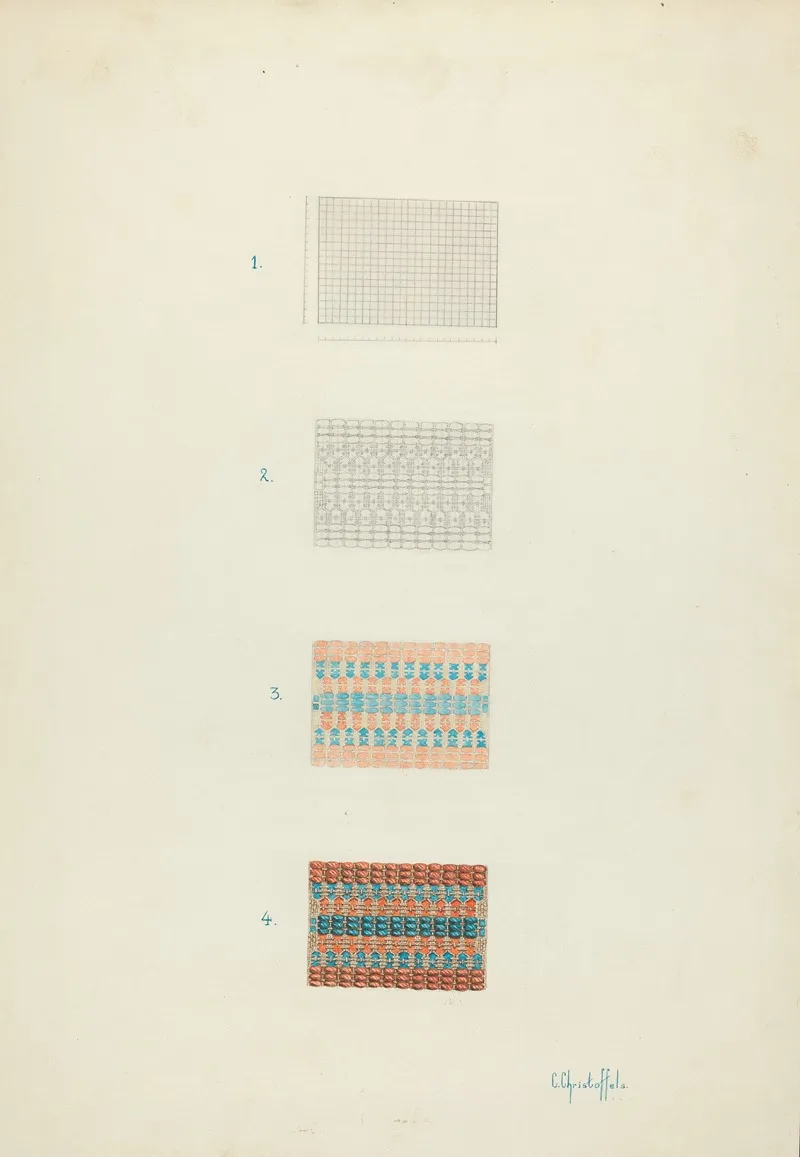 Detail Of Coverlet Technique Demonstration