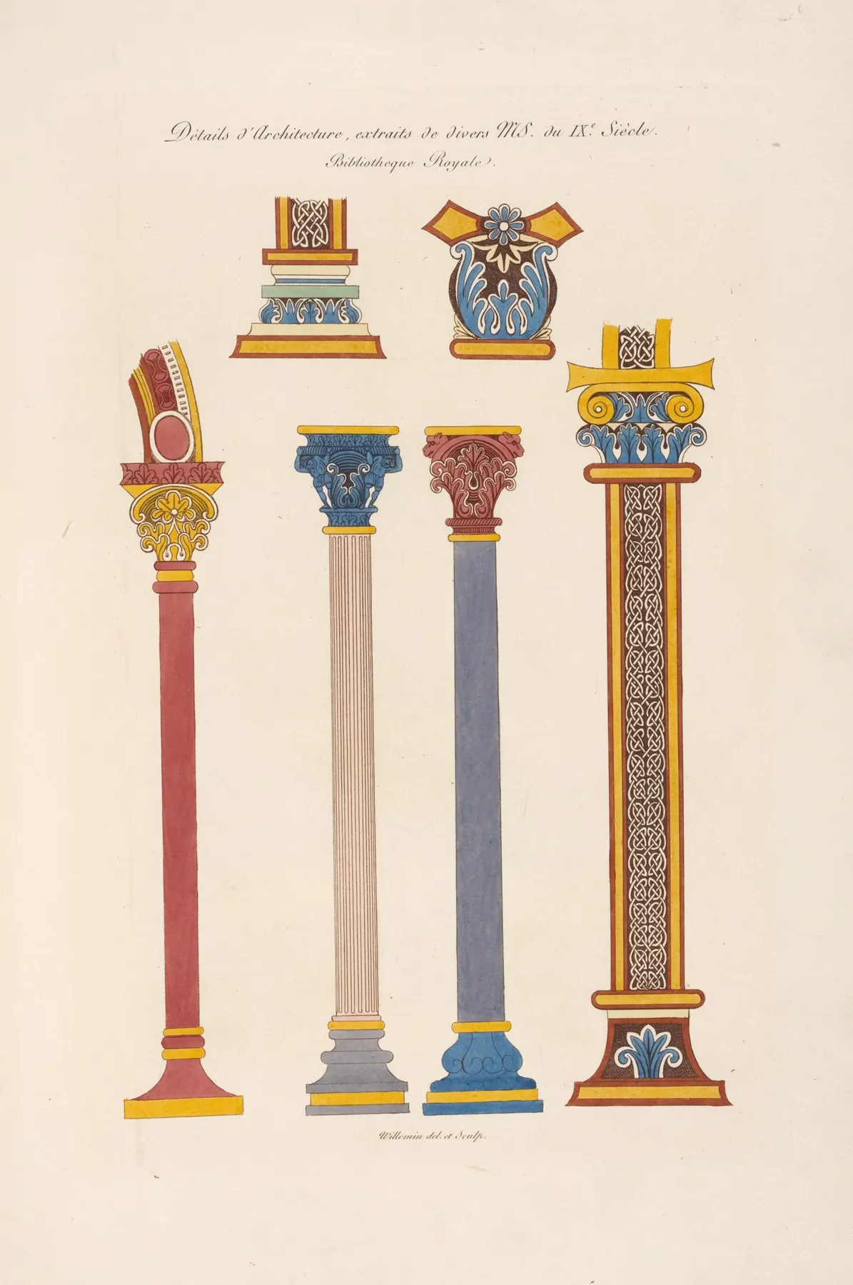 Details Darchitecture Extraits De Divers Ms Du Ixe Siecle