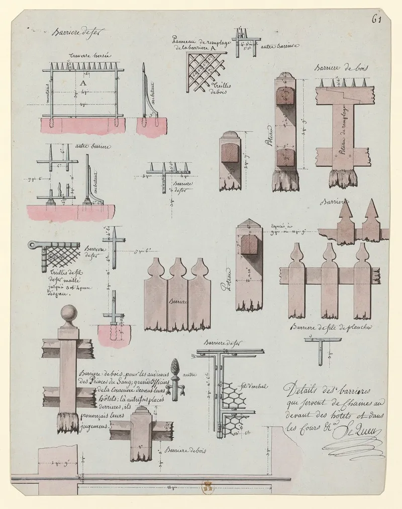 Details Des Barrieres Qui Servent De Chainesau Devant Des Hotels Et Dans Les Cours Etc