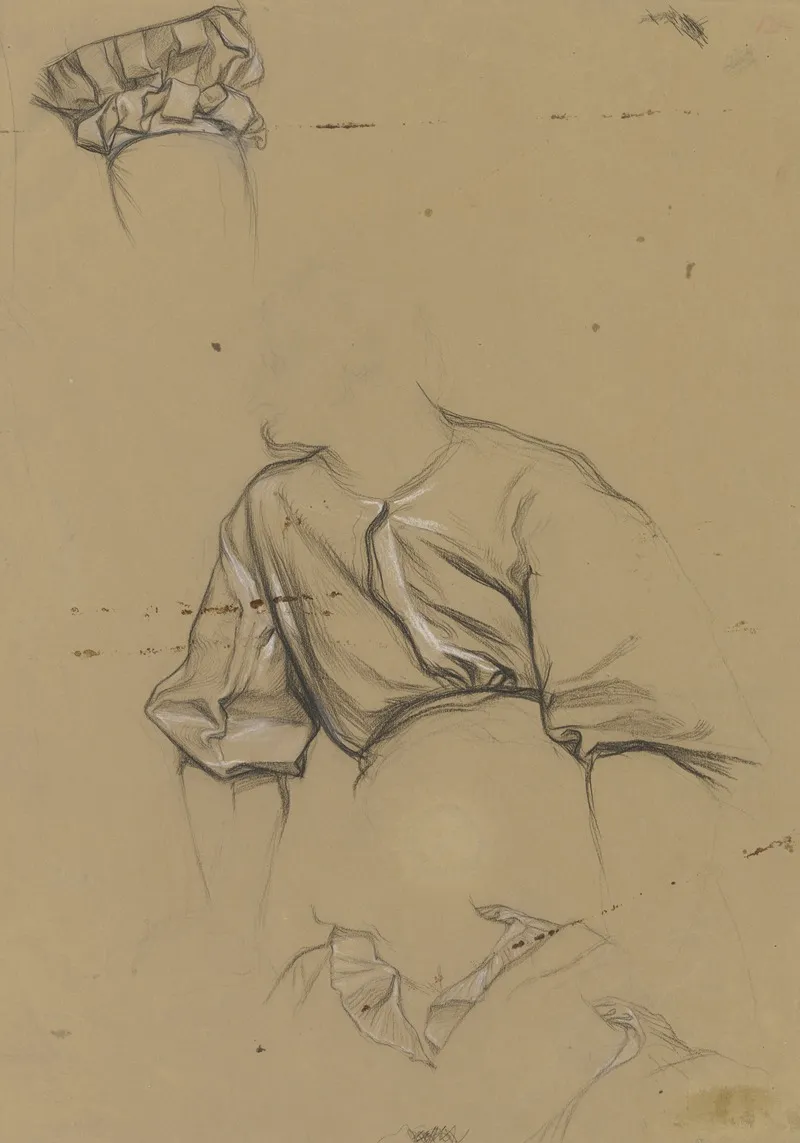 Details Des Gewands Des Hamlet Aus Hamlet Und Horatio Auf Dem Kirchhof