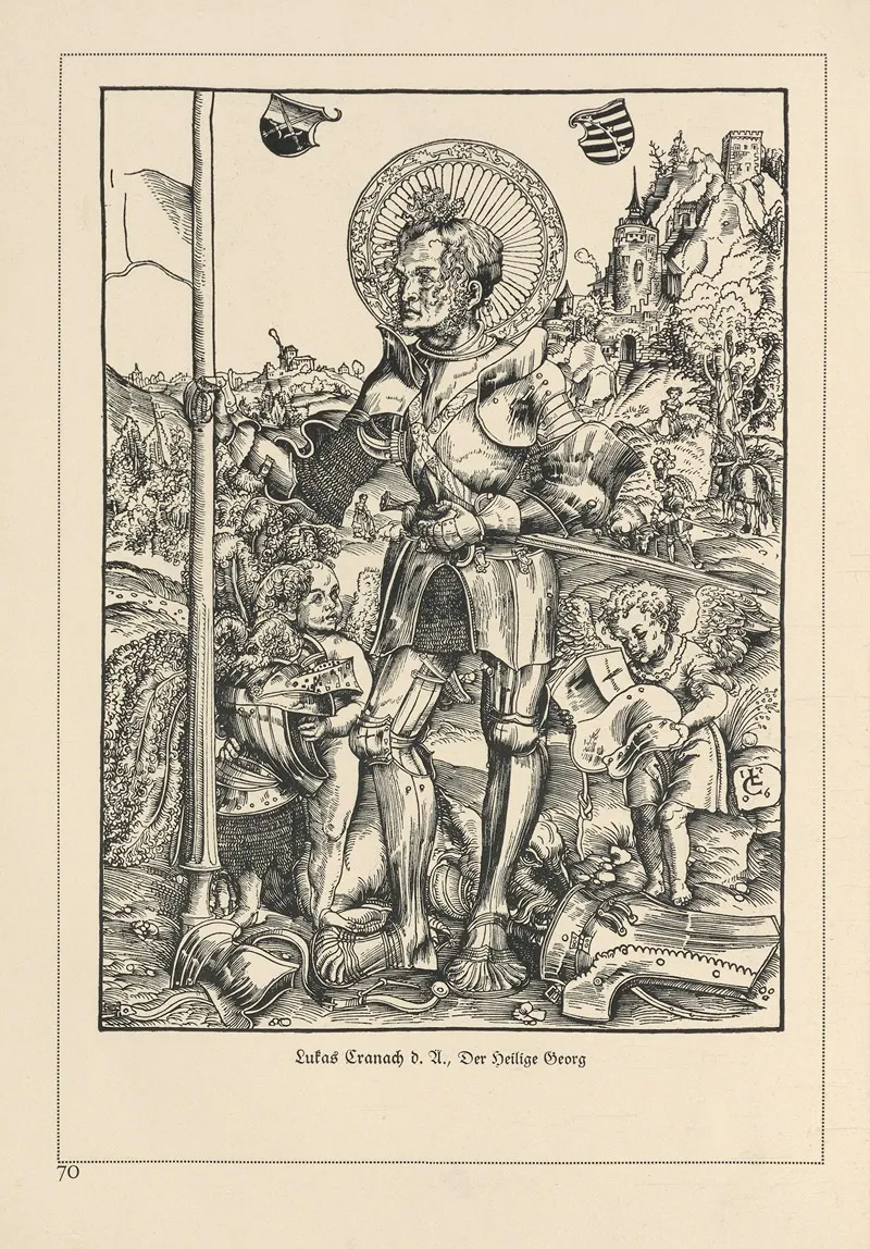 Deutsche Holzschnitte Bis Zum Ende Des 16 Jahrhunderts Pl 60 by Heinrich Höhn - Canvas Print