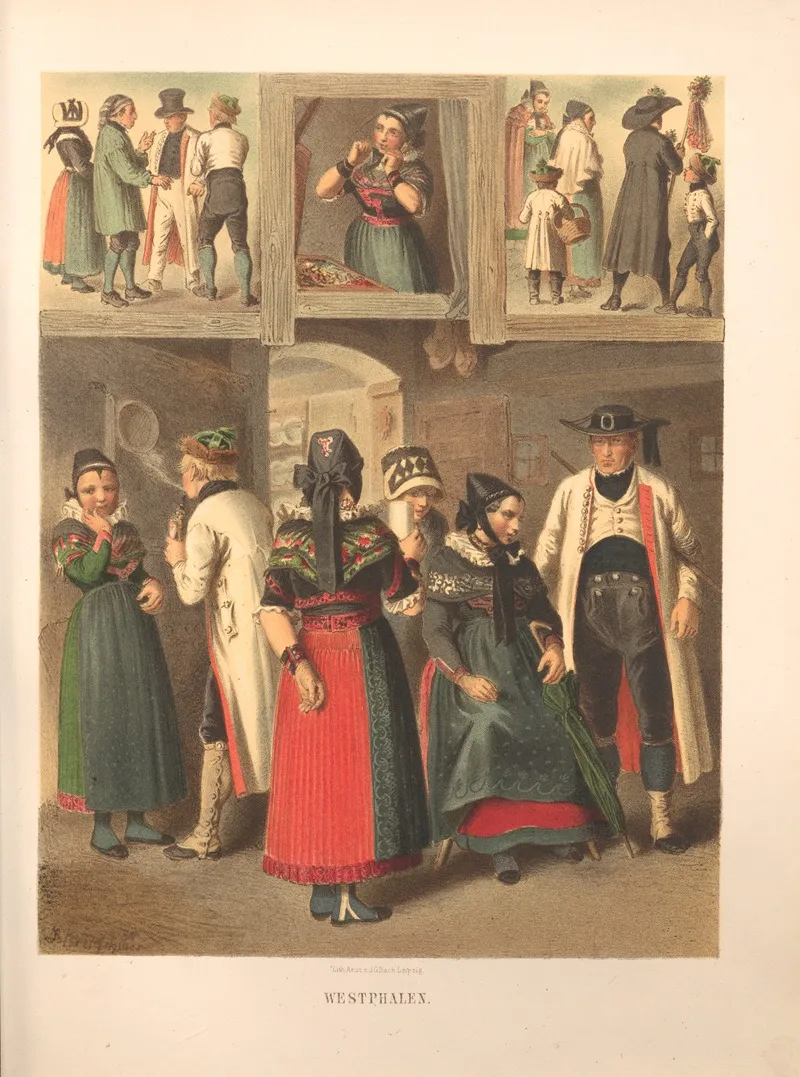 Deutsche Volkstrachten Pl 09