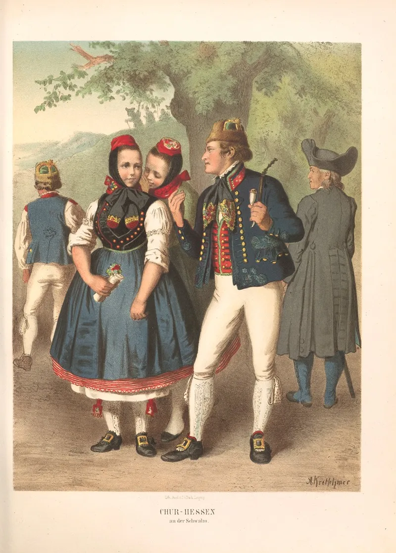 Deutsche Volkstrachten Pl 23