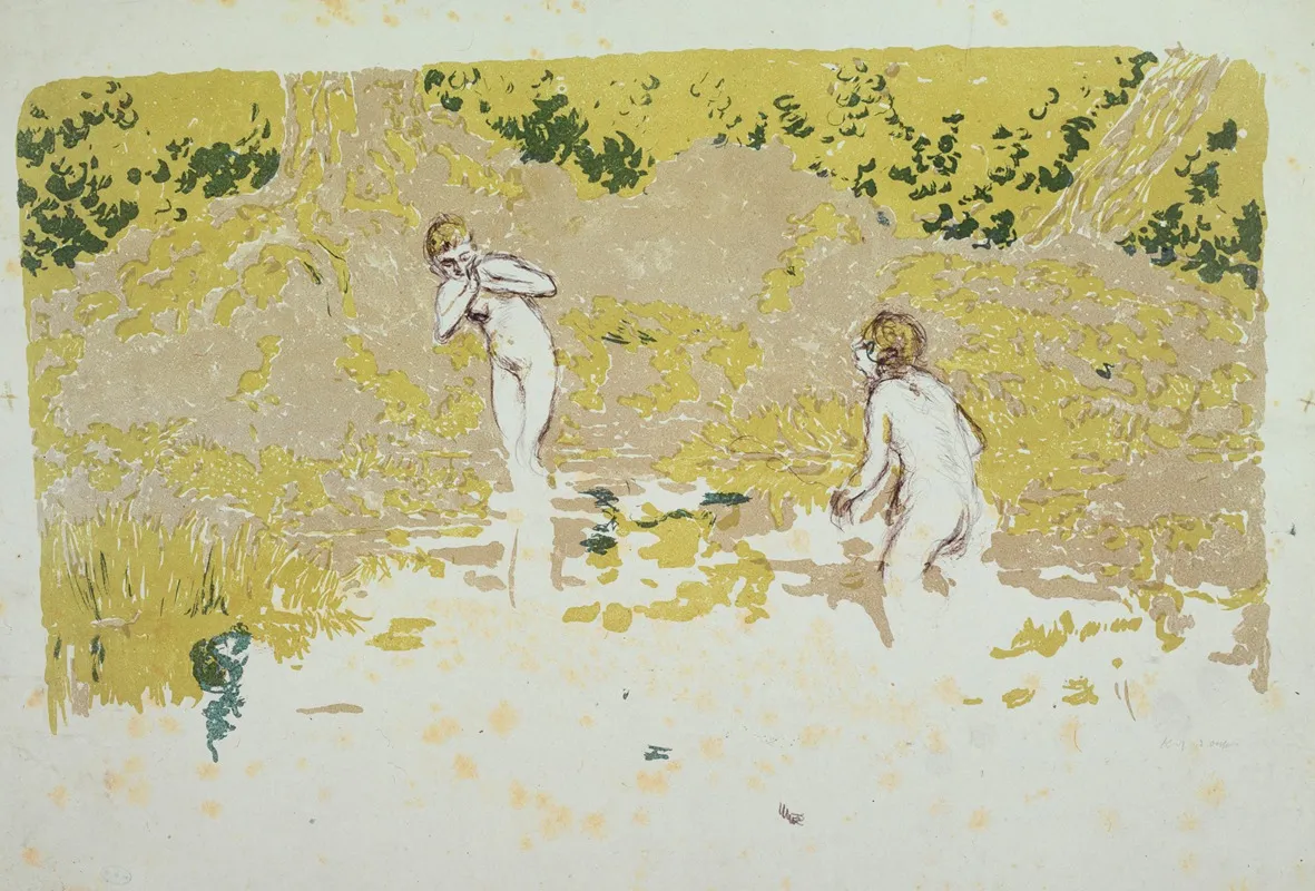 Deux Baigneuses 2 by Ker-Xavier Roussel - Canvas Print