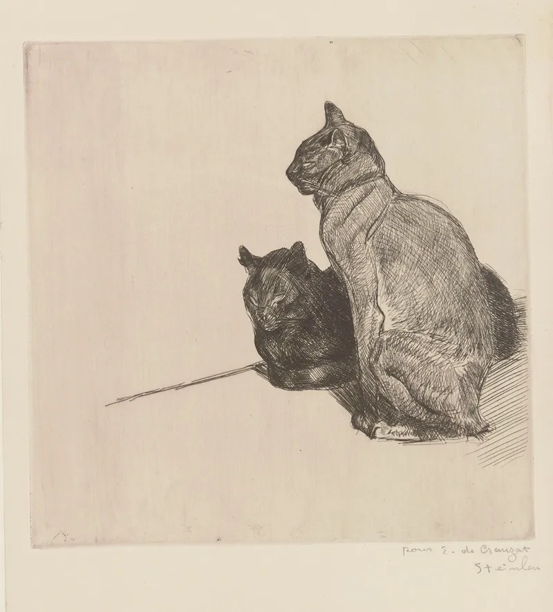 Deux Chats Au Repos