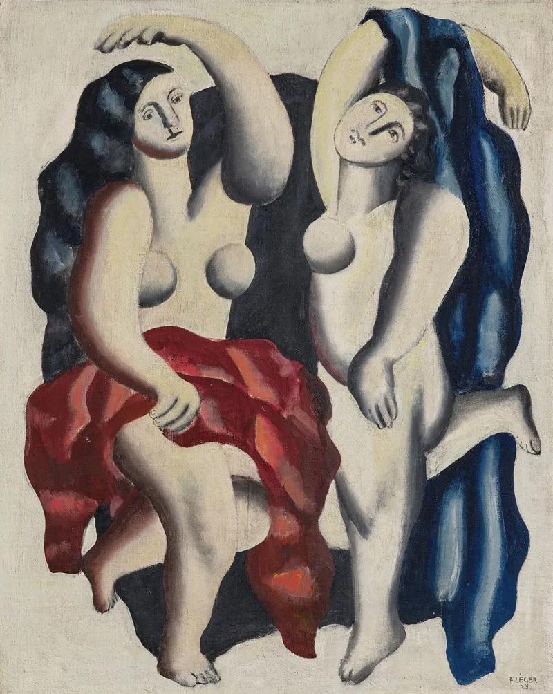 Deux Danseuses 2 by Fernand Léger - Canvas Print