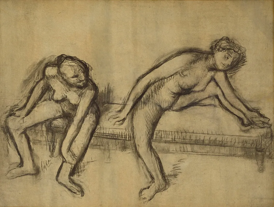 Deux Danseuses Sur Un Banc