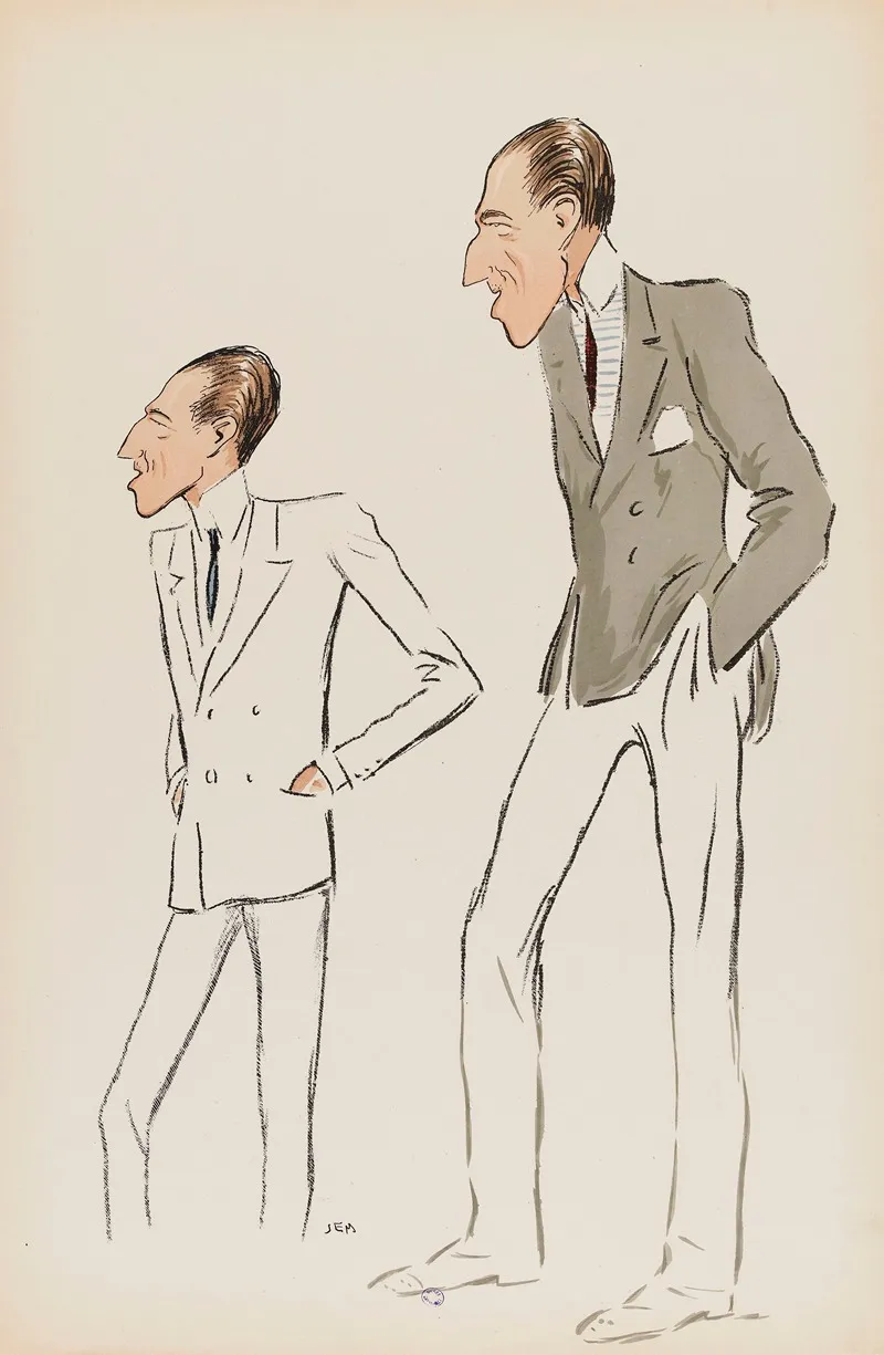 Deux Etudes Dun Personnage Masculin