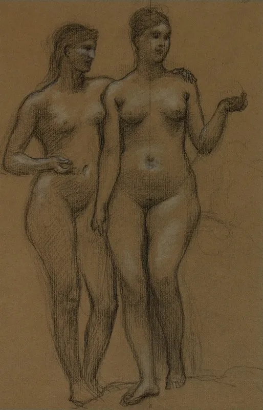 Deux Femmes Nues Debout De Face