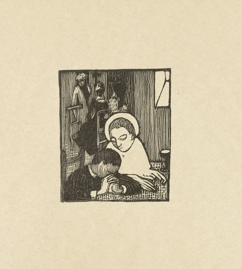 Deux Nouveaux Bois Pour Sagesse De Paul Verlaine by Maurice Denis - Canvas Print