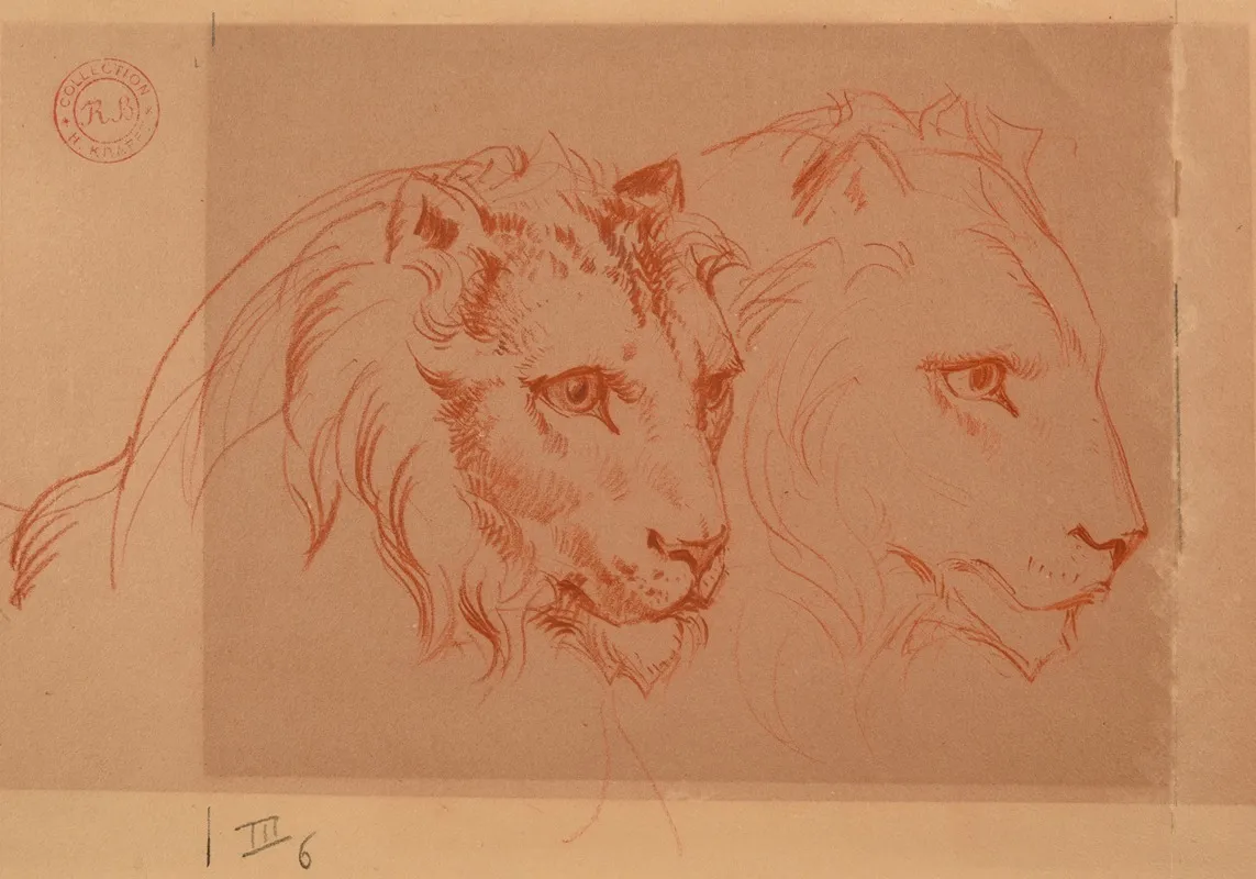 Deux Tetes De Lion