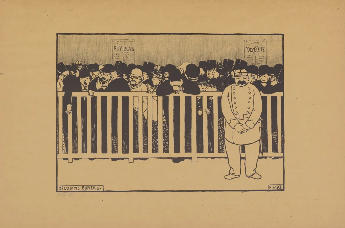 Deuxieme Bureau by Félix Vallotton - Canvas Print