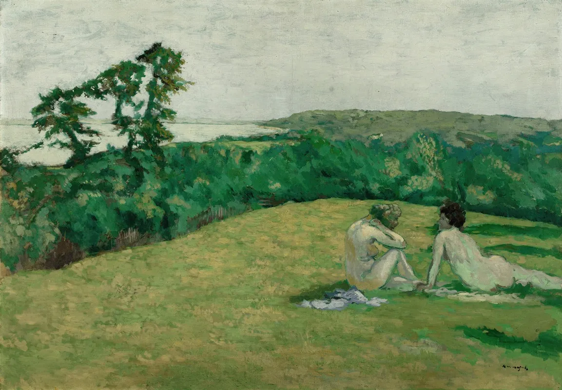 Devant La Mer Varengeville by Ker-Xavier Roussel - Canvas Print