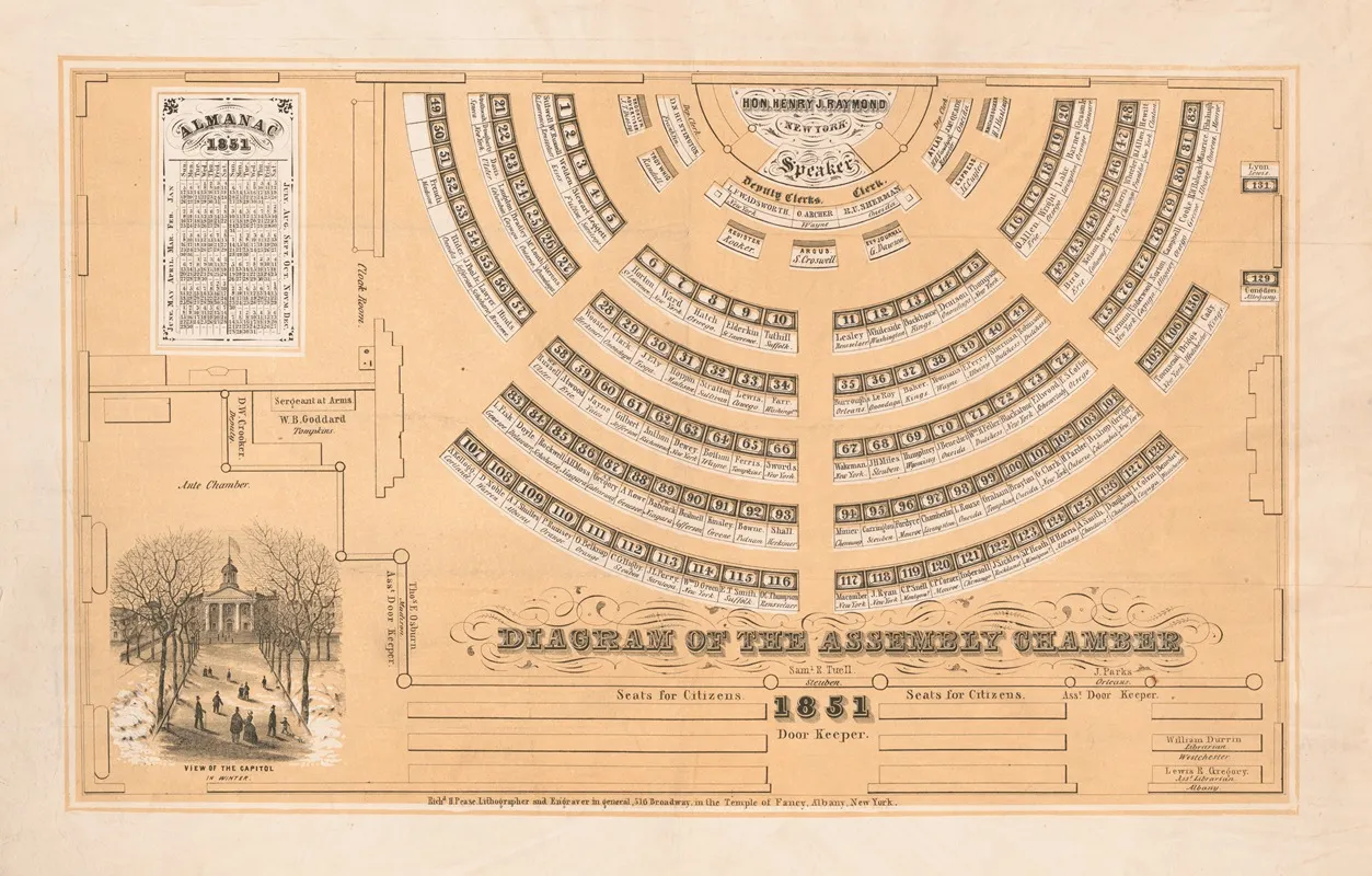 Diagram Of The Assembly Chamber 1851