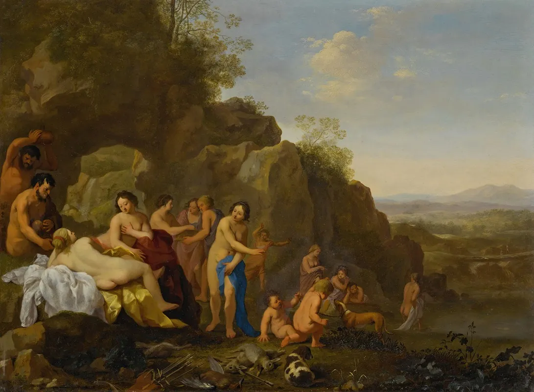 Diana And Her Attendants In A Landscape With The Spoils Of The Hunt