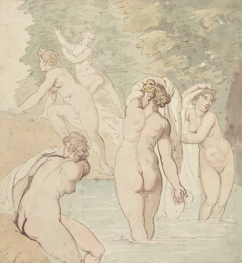 Diana And Her Nymphs Bathing 2
