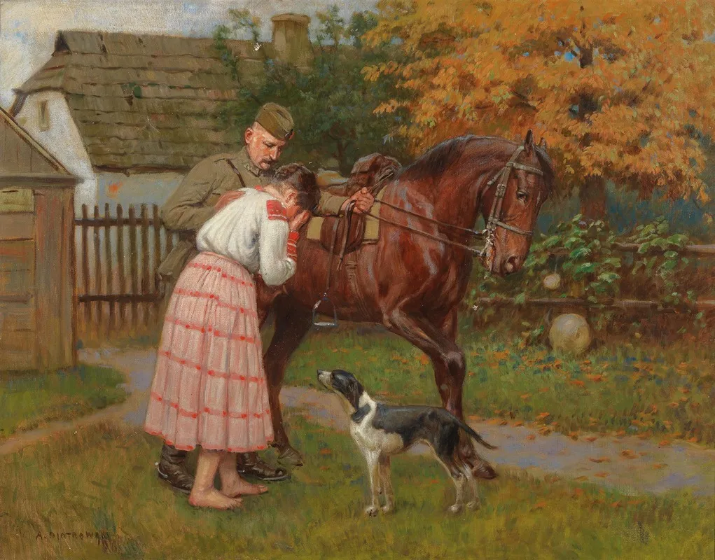 Die Abreise by Antoni Piotrowski - Canvas Print