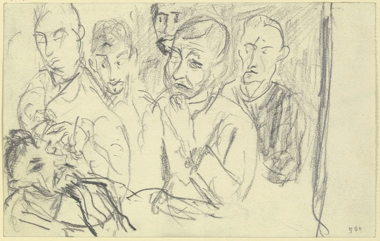 Die Augenstation by Max Beckmann - Canvas Print