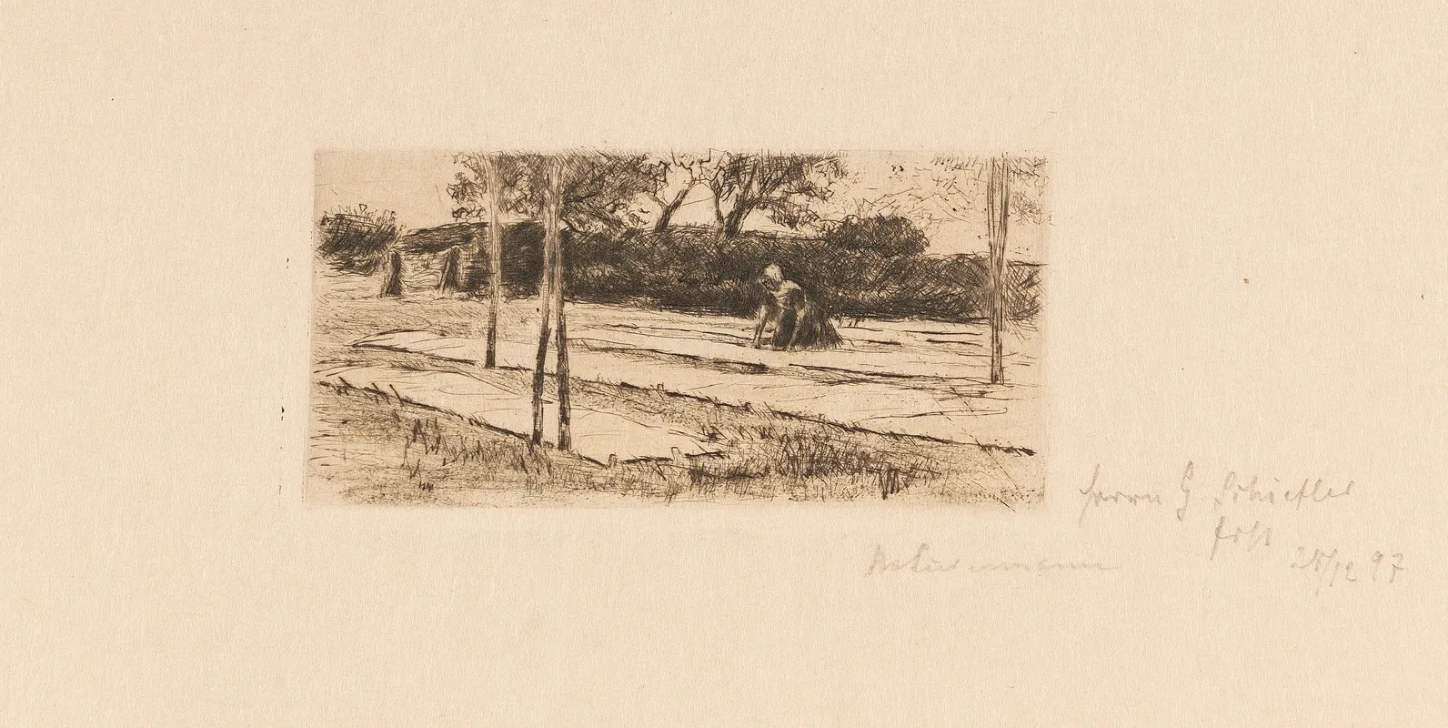 Die Bleiche by Max Liebermann - Canvas Print