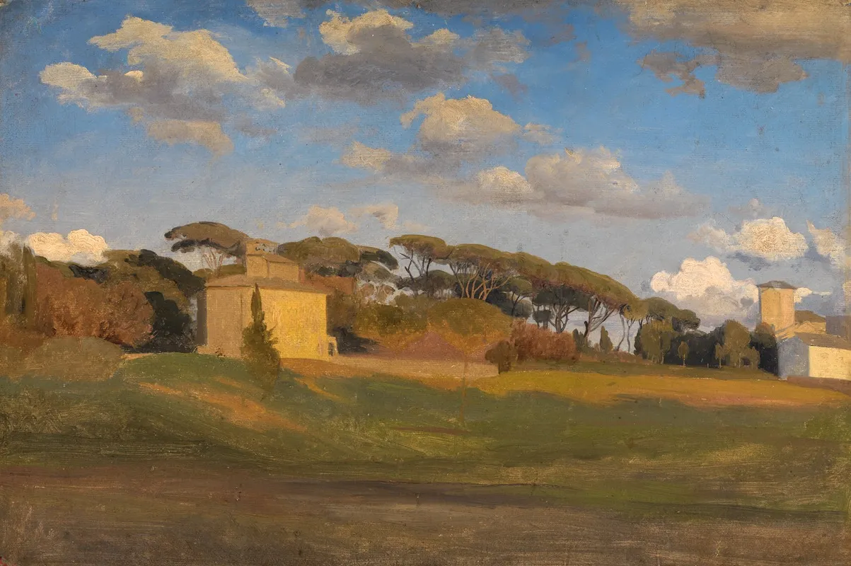 Die Casina Di Raffaello Und Ein Aussichtsturm Im Park Der Villa Borghese