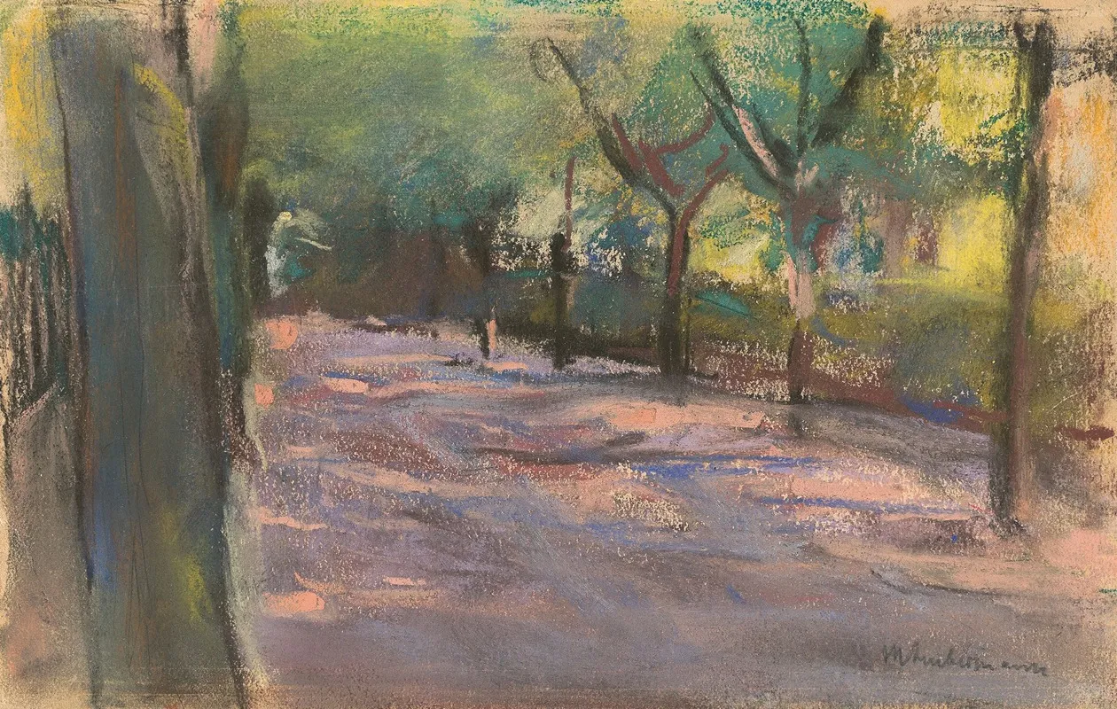 Die Colomierstrase In Wannsee by Max Liebermann - Canvas Print