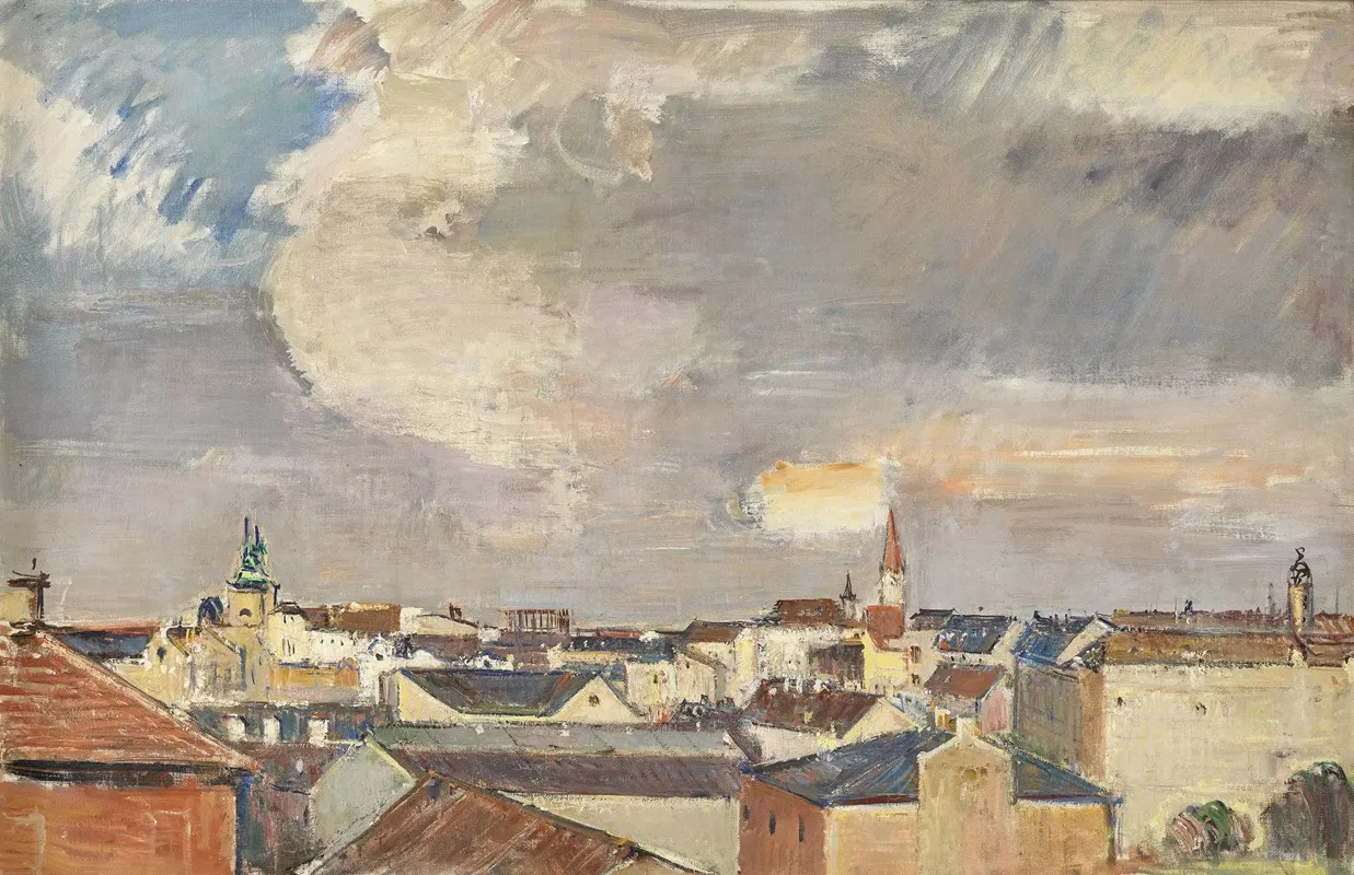 Die Dacher Von Wien by Anton Faistauer - Canvas Print