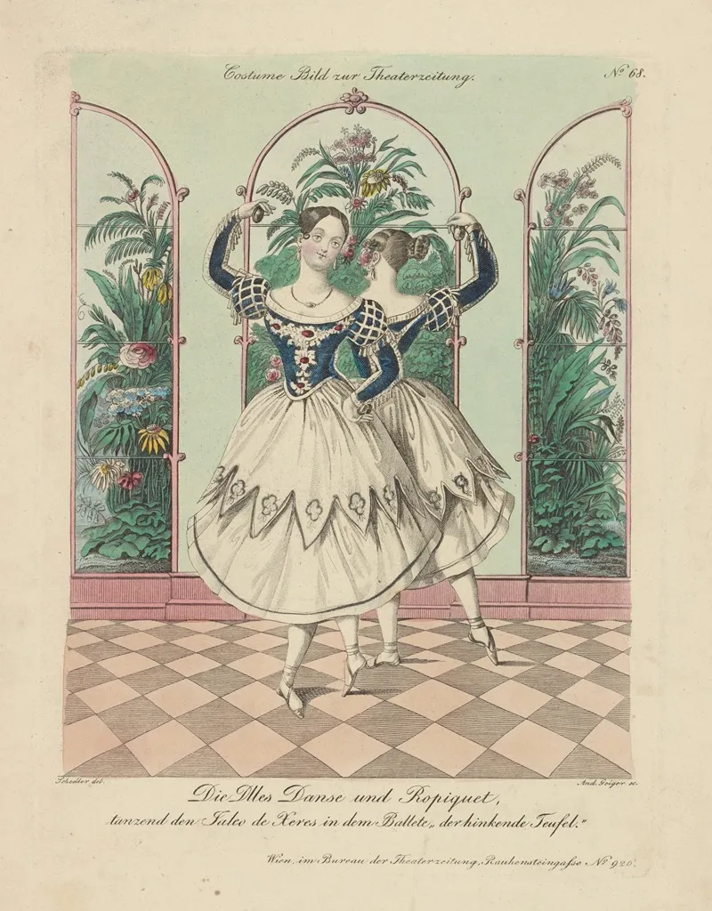 Die Dlles Danse Und Ropiquet Tanzend Den Jaleo De Xeres In Dem Ballete Der Hinkende Teufel