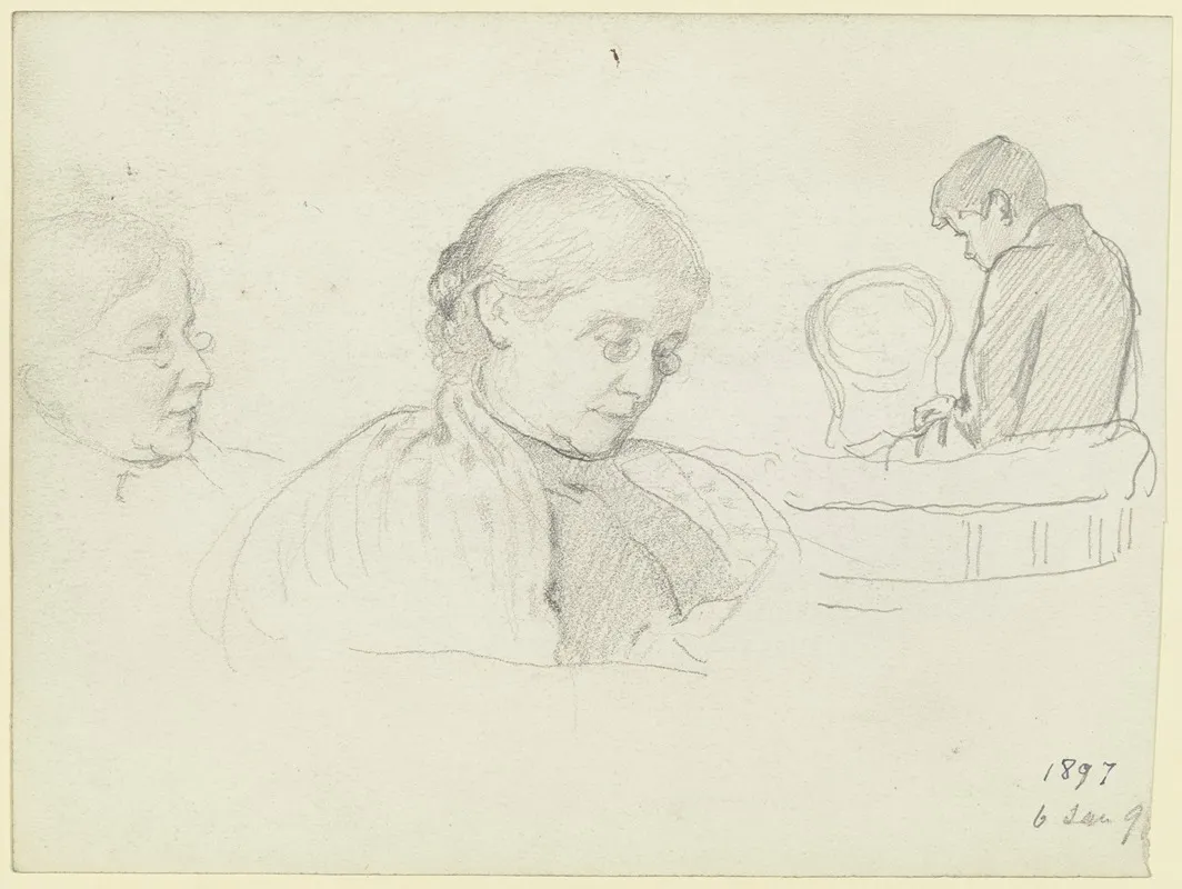 Die Familie Des Kunstlers Luise Und Victor Scholderer