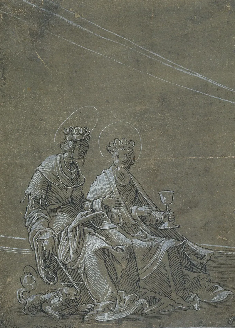 Die Heilige Margarete Und Die Heilige Barbara