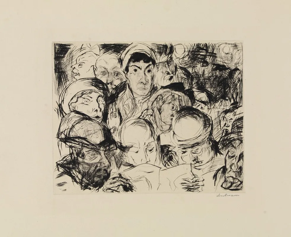 Die Kriegserklarung by Max Beckmann - Canvas Print