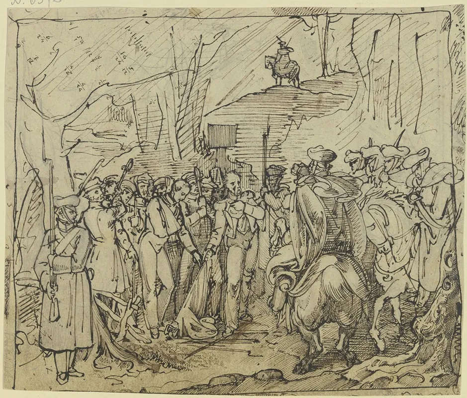 Die Letzten Zehn Soldaten Vom Vierten Regiment Des Polnischen Revolutionsheers Betreten 1831 Preusisches Gebiet