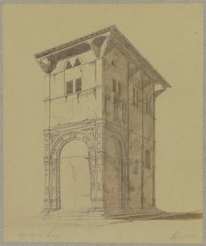 Die Loggia Del Bigallo In Florenz